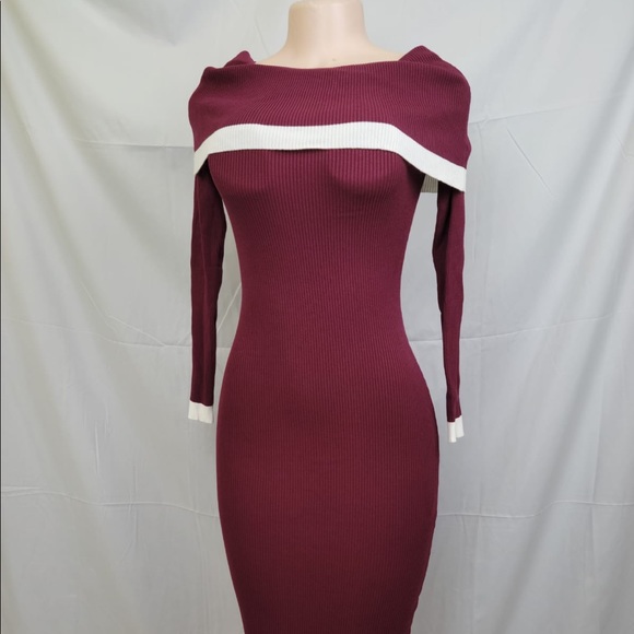 OFF SHOULDER SHOE DAZZLE DRESSES - Picture 1 of 11